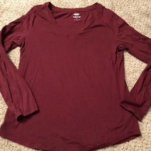Burgundy Longsleeve Tee